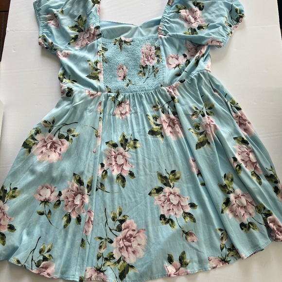 NWT Mini Stretch Sweetheart Dress Floral Size 2X 18-20 plus size - Picture 5 of 7